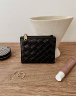 Load image into Gallery viewer, Louenhide Lily Woven Wallet - Black
