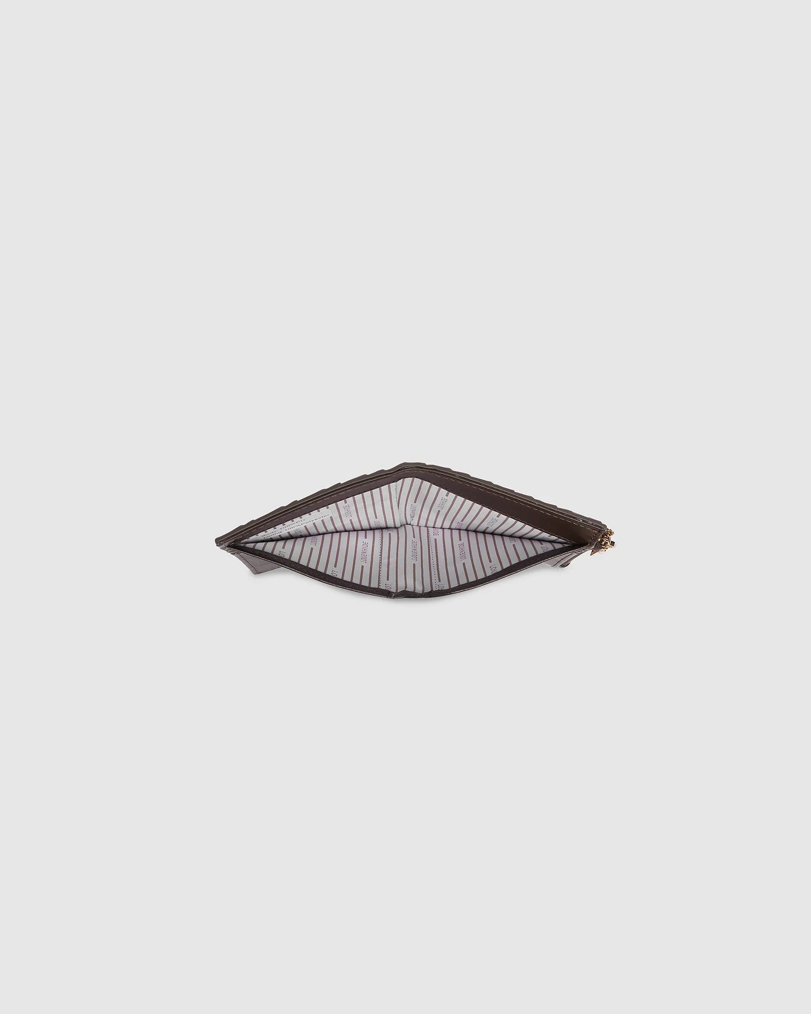 Louenhide Lily Woven Wallet - Chocolate