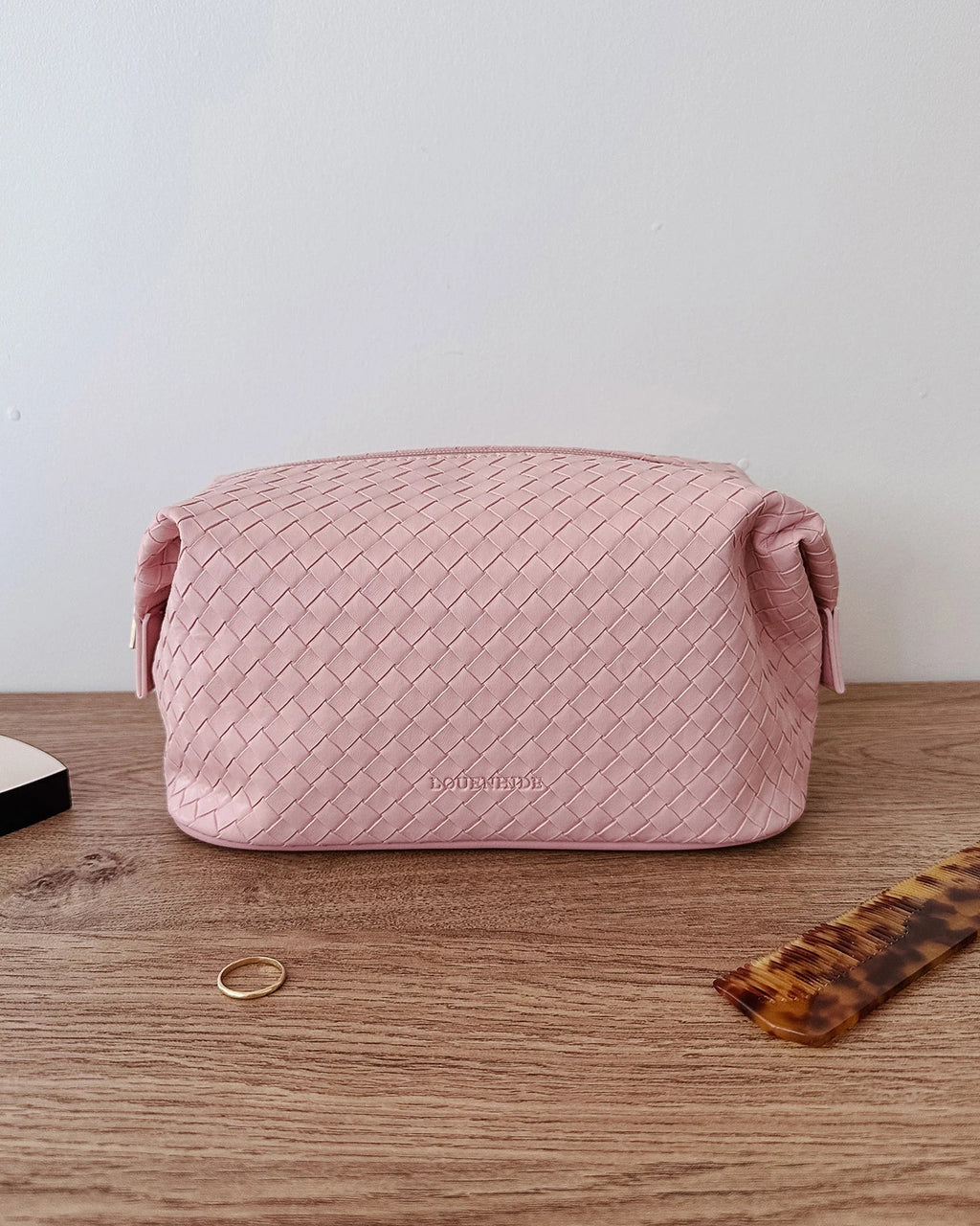 Louenhide Lucinda Woven Cosmetic Case - Pink