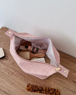 Load image into Gallery viewer, Louenhide Lucinda Woven Cosmetic Case - Pink
