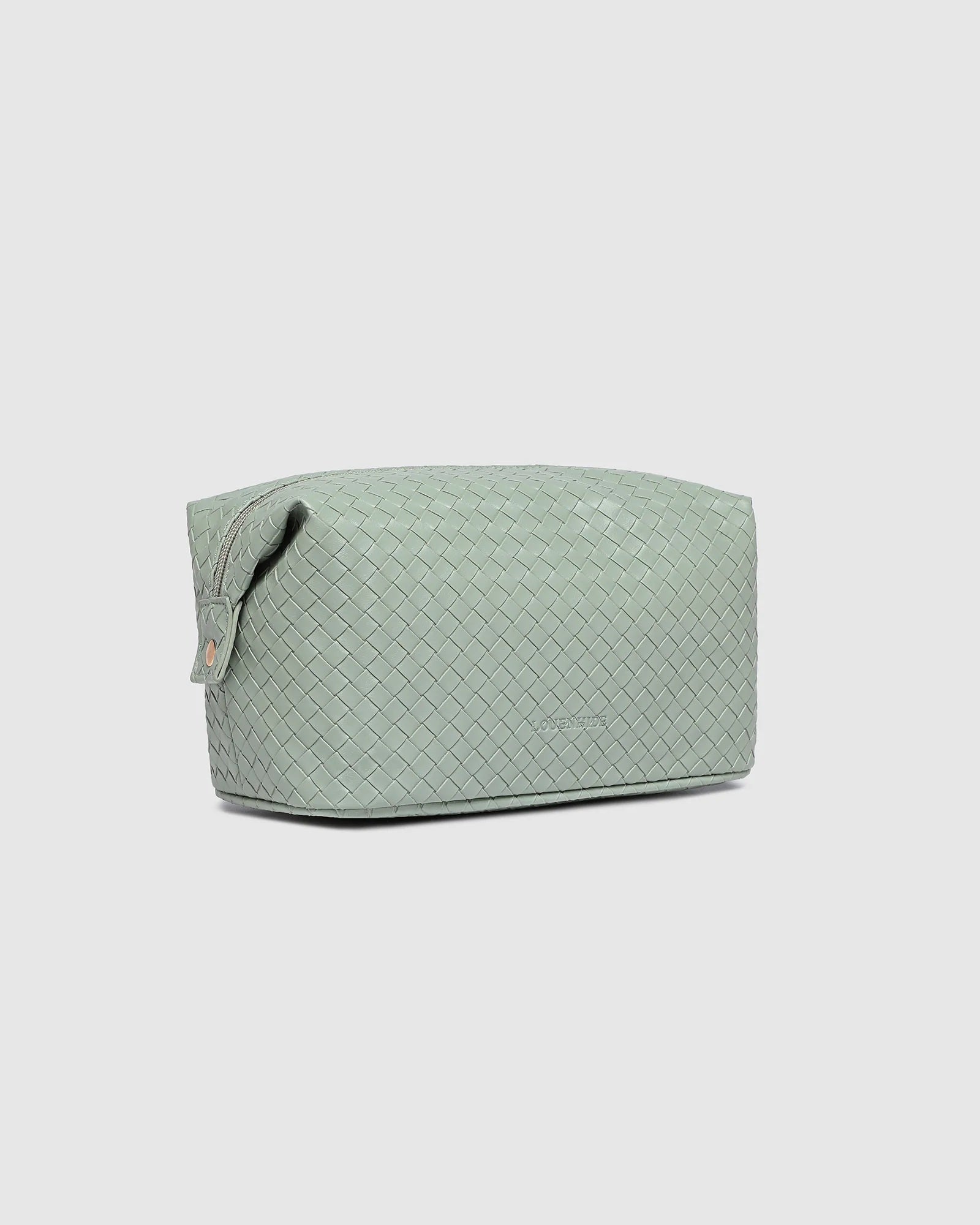 Louenhide Lucinda Woven Cosmetic Case - Sage Green