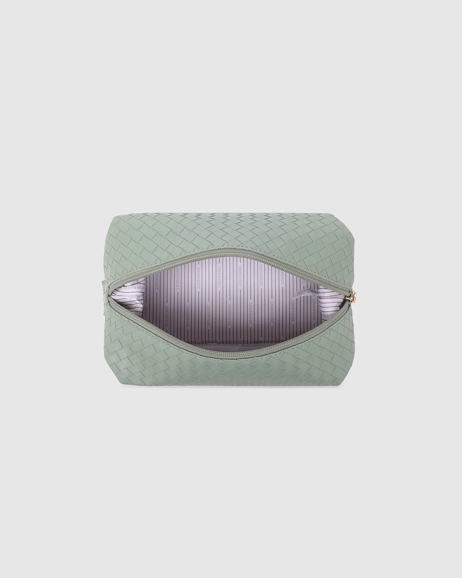 Louenhide Lucinda Woven Cosmetic Case - Sage Green