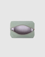 Load image into Gallery viewer, Louenhide Lucinda Woven Cosmetic Case - Sage Green
