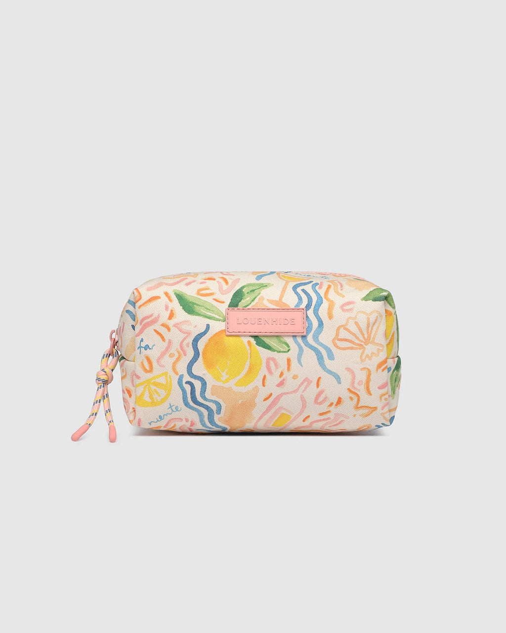 Louenhide Bambi Makeup Bag - Canvas Lemon Print