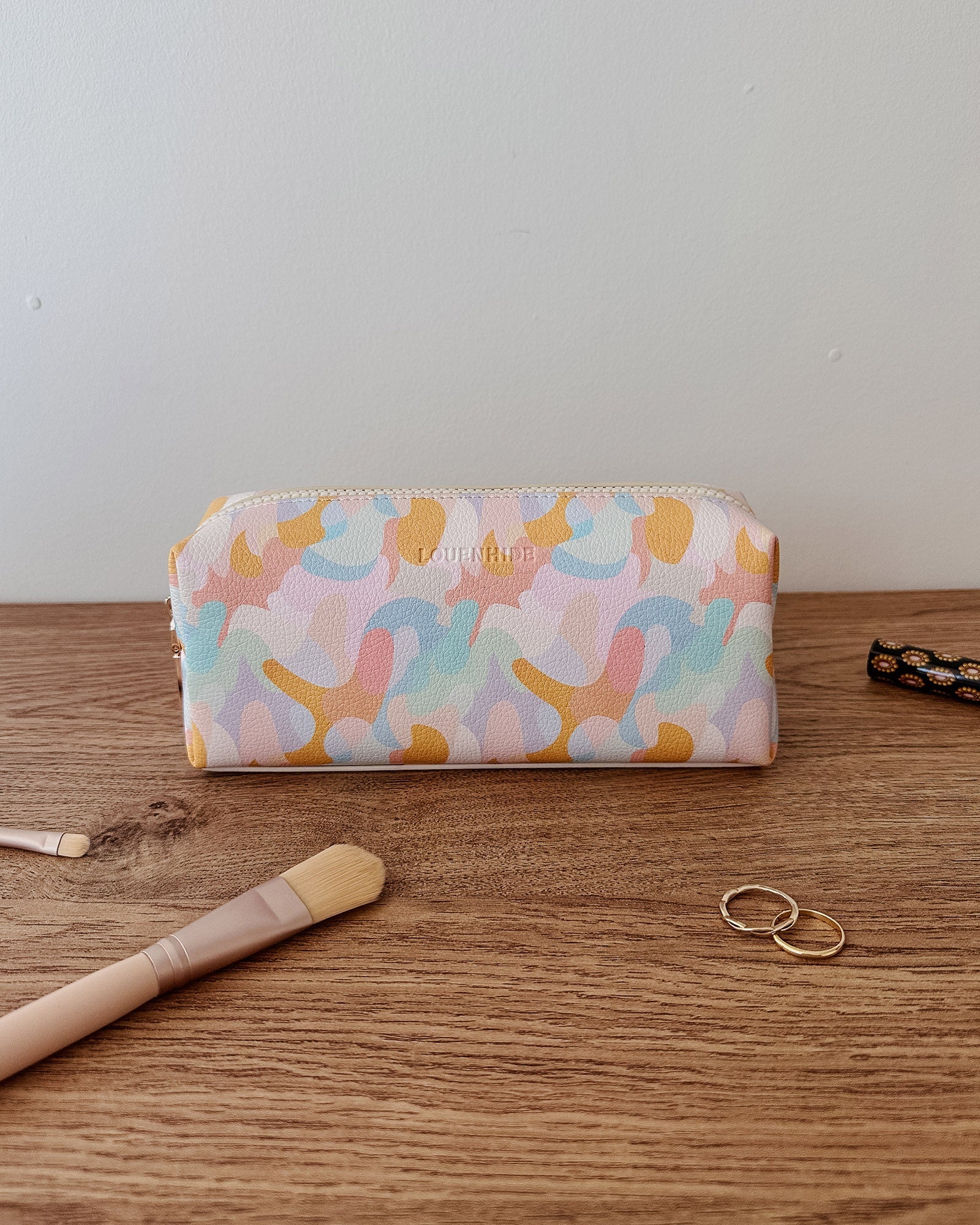 Louenhide Brianna Makeup Bag - Mosaic Pastel