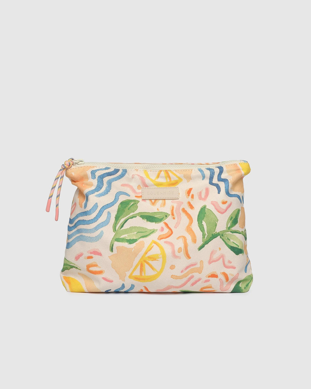 Louenhide Carly Pouch - Canvas Lemon Print