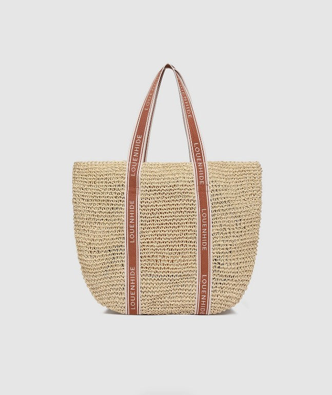 Louenhide Bali Beach Bag - Natural Tan Raffia