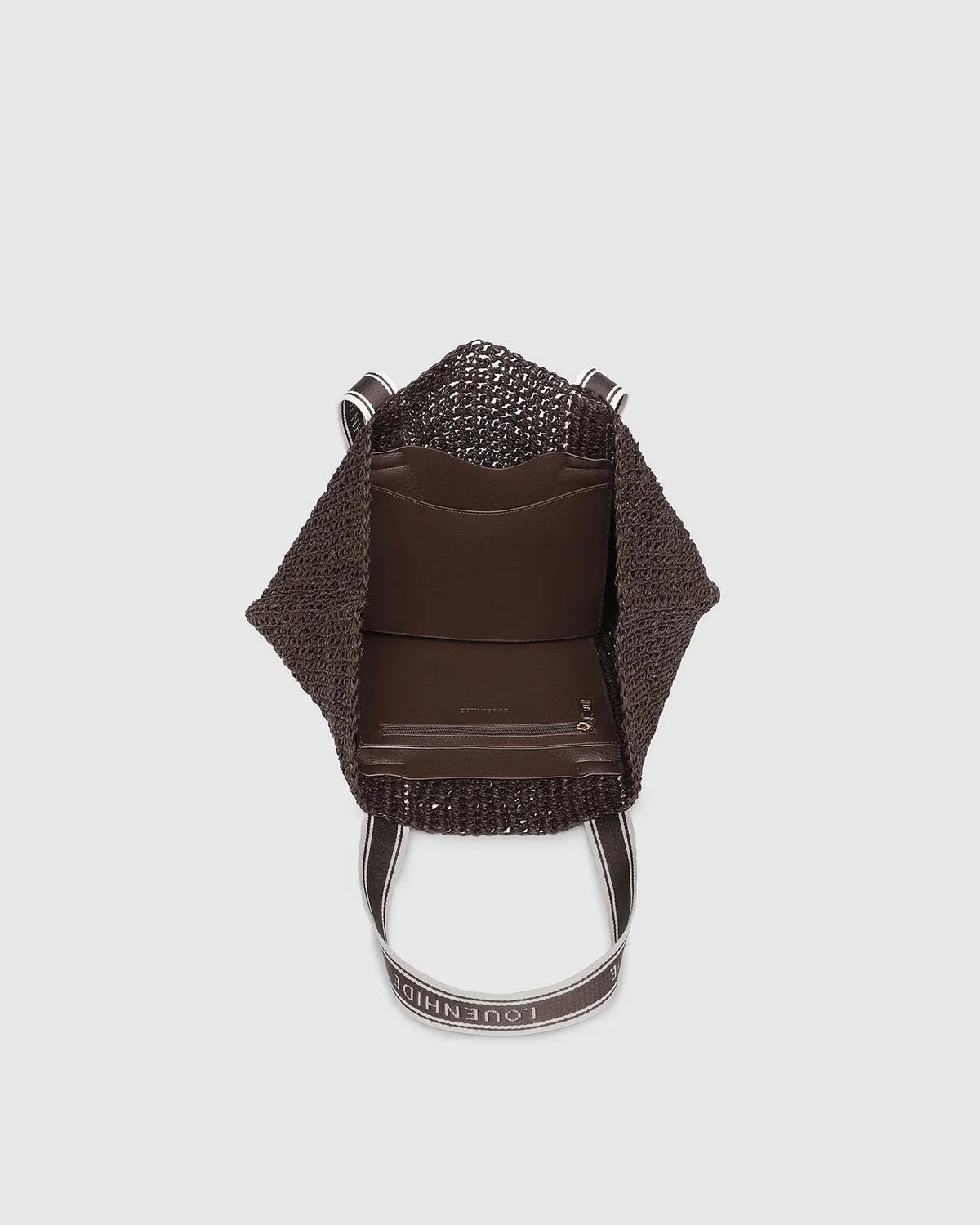 Louenhide Bali Beach Bag - Chocolate Raffia