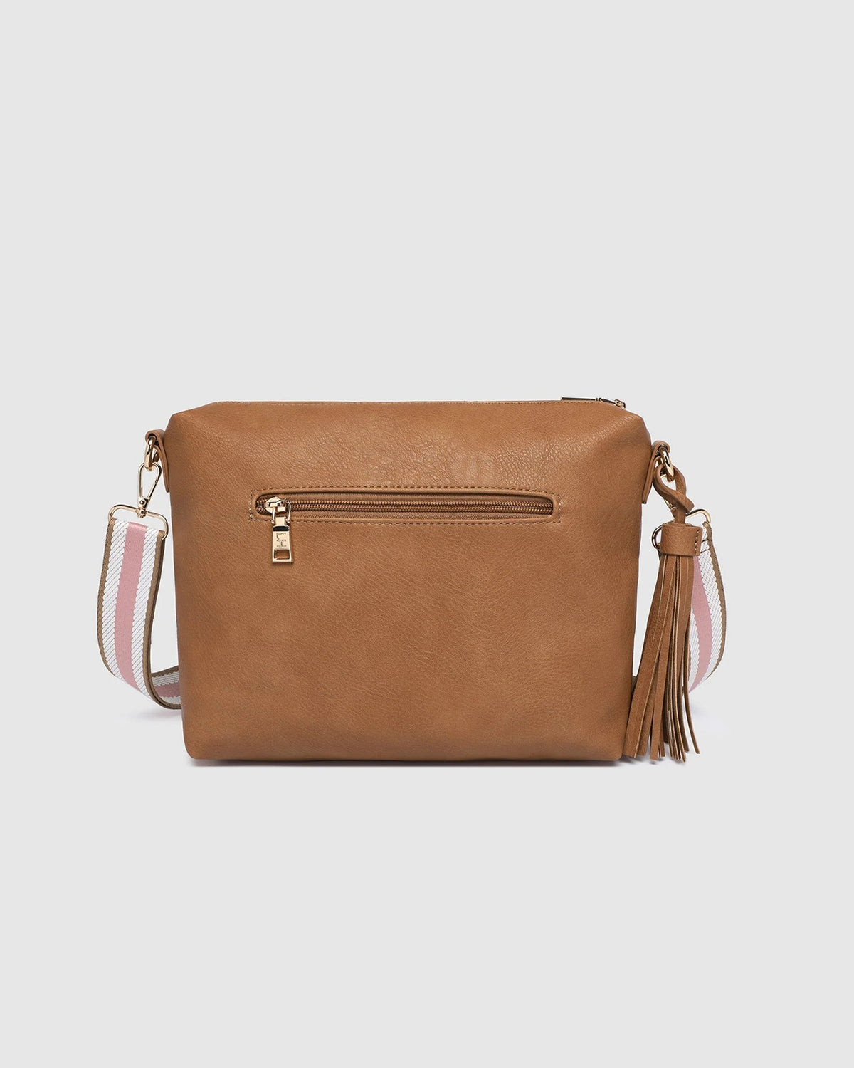 Louenhide Daisy Stripe Crossbody Bag - Camel