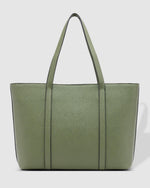 Load image into Gallery viewer, Louenhide Malibu Laptop Tote Bag Sage Green
