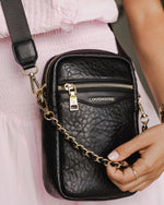 Load image into Gallery viewer, Louenhide Frankie Phone Crossbody Bag Black
