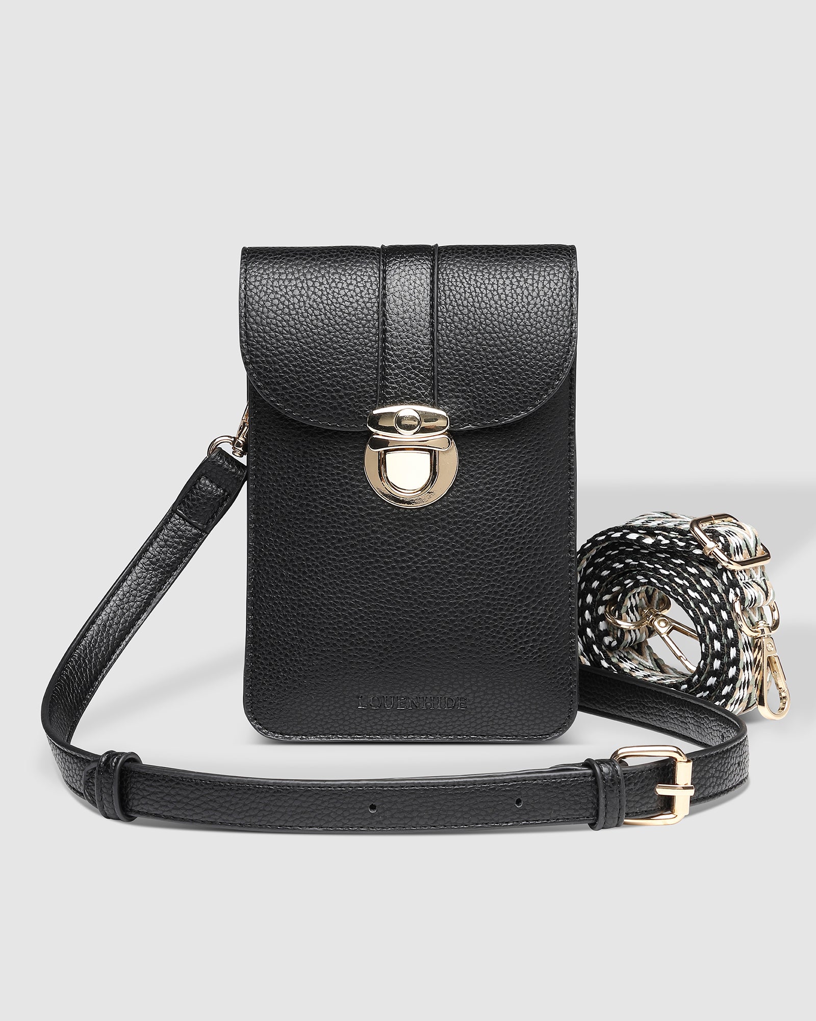 Louenhide Frankie Phone Crossbody Bag Black