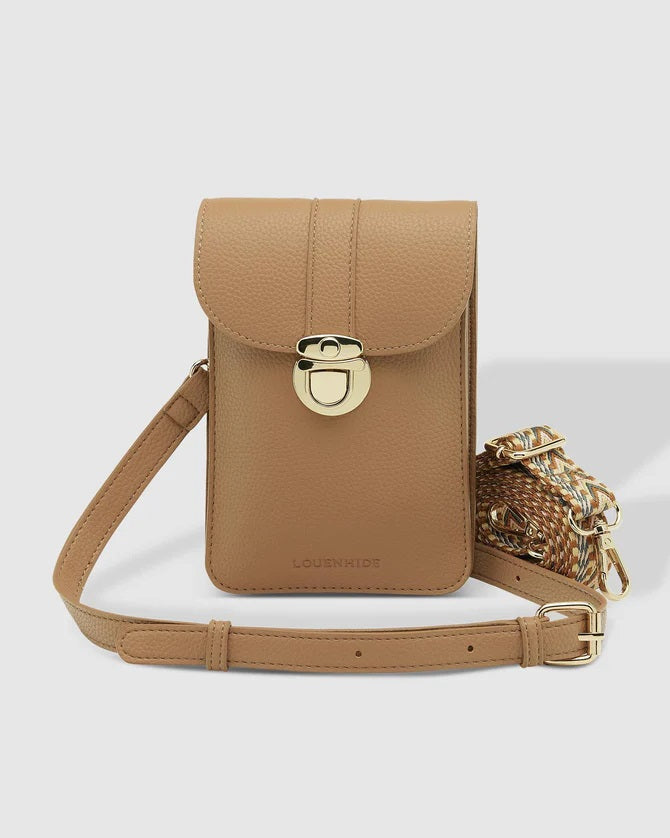 Louenhide Fontaine Phone Crossbody Bag Latte