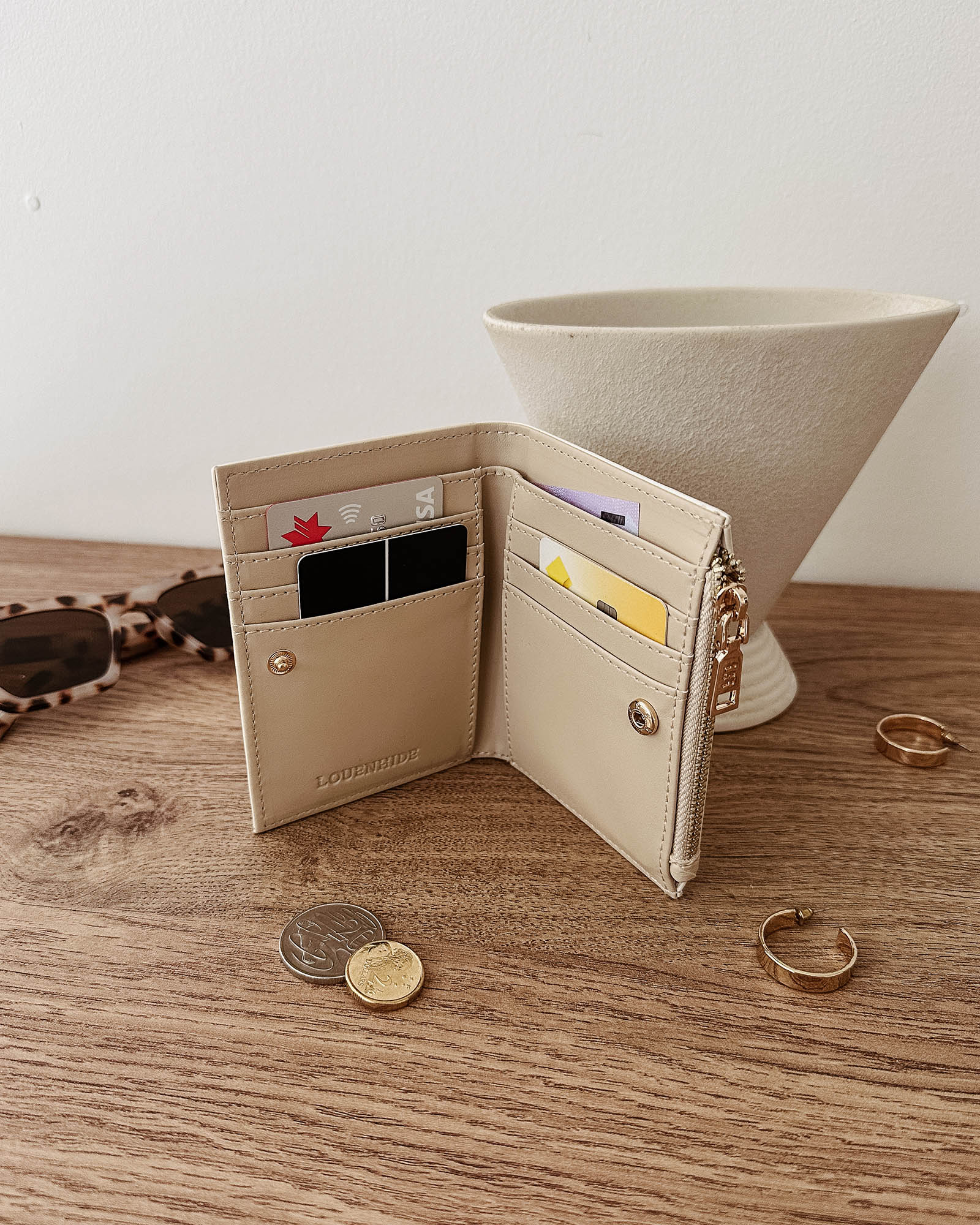 Louenhide Lily Woven Wallet - Malt