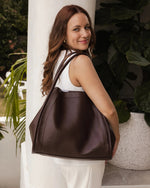 Load image into Gallery viewer, Louenhide Sutton Shoulder Bag - Chocolate
