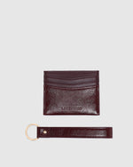 Load image into Gallery viewer, Louenhide Ada Cardholder - Burgundy Patent
