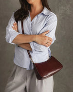 Load image into Gallery viewer, Louenhide Jacqueline Shoulder Bag - Burgundy Patent

