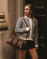 Load image into Gallery viewer, Louenhide Eleanor Shoulder Bag - Chocolate
