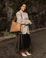 Load image into Gallery viewer, Louenhide Peyton Suedette Shoulder Bag - Honey
