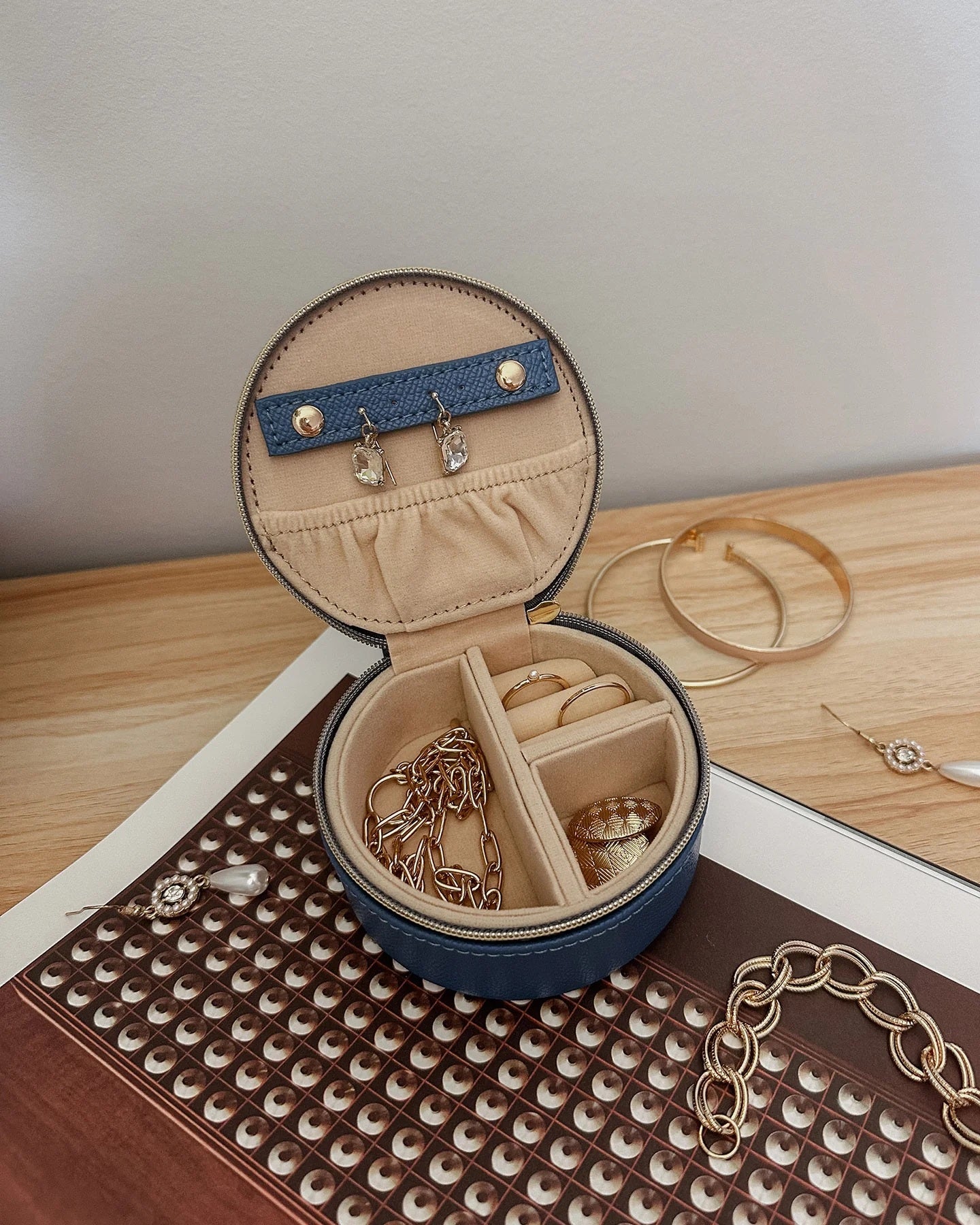 Louenhide Sisco Jewellery Box - Steel Blue