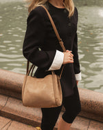 Load image into Gallery viewer, Louenhide Steffie Suedette Mini Tote Bag - Honey
