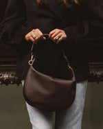 Load image into Gallery viewer, Louenhide Georgina Shoulder Bag - Chocolate
