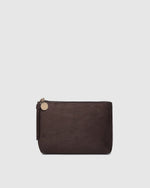 Load image into Gallery viewer, Louenhide The Everyday Suedette Pouch - Chocolate
