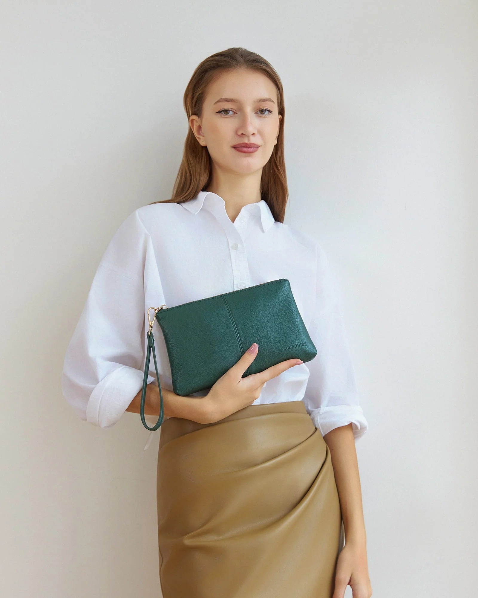 Louenhide Mimi Clutch - Forest Green