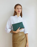 Load image into Gallery viewer, Louenhide Mimi Clutch - Forest Green
