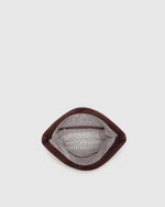 Load image into Gallery viewer, Louenhide Luka Suedette Clutch - Chocolate
