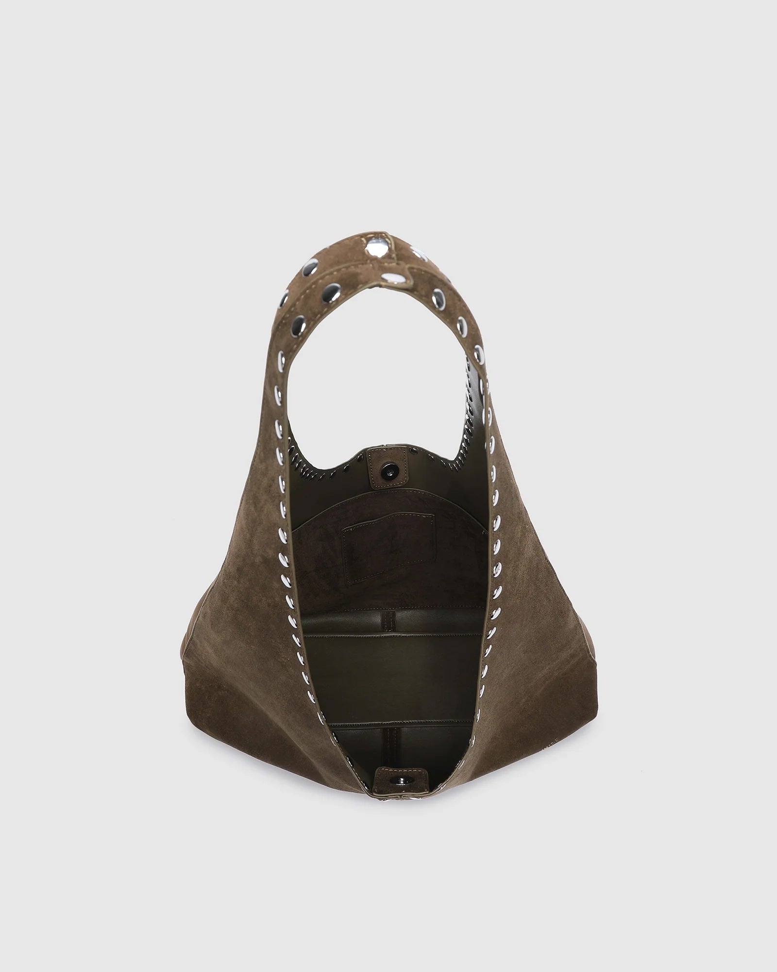 Louenhide Hailey Suedette Shoulder Bag - Olive