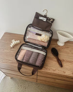 Load image into Gallery viewer, Louenhide Kenya Cosmetic Bag - Chocolate
