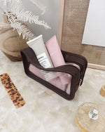 Load image into Gallery viewer, Louenhide Fergie Cosmetic Bag - Chocolate
