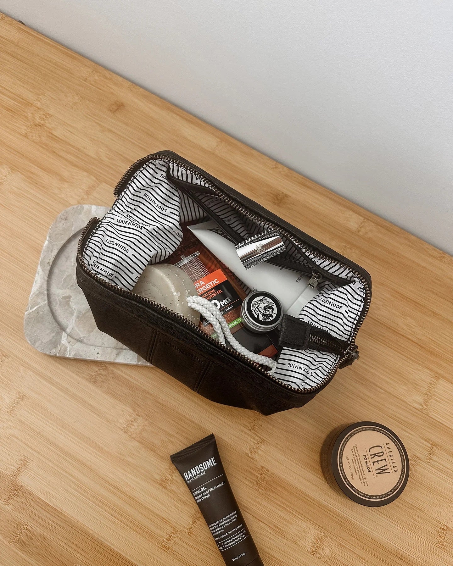 Louenhide Albie Cosmetic Case - Saddle Black