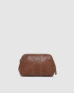 Load image into Gallery viewer, Louenhide Albie Cosmetic Case - Saddle Cognac
