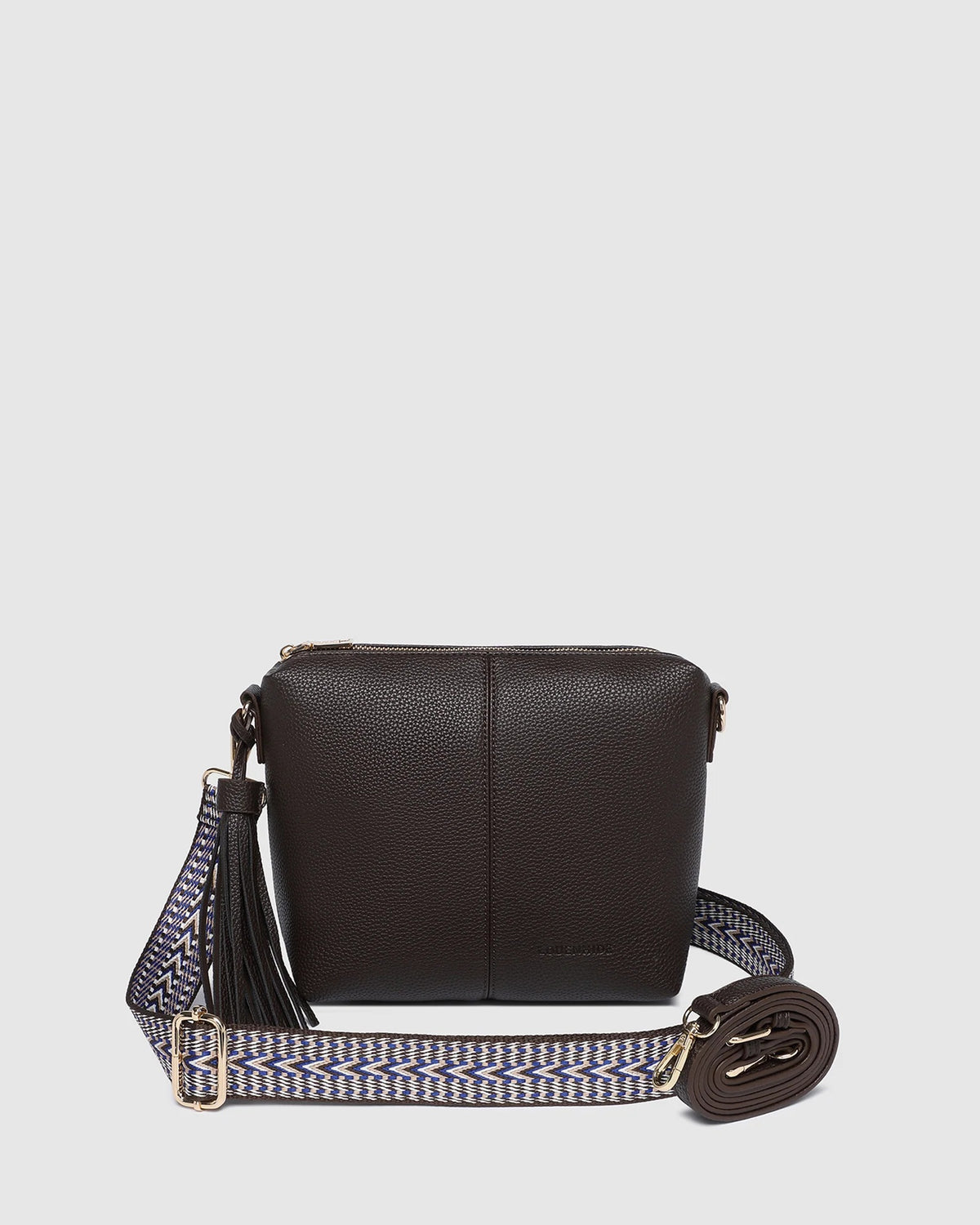Louenhide Daisy Stripe Crossbody Bag - Chocolate