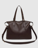 Load image into Gallery viewer, Louenhide Hampton Tote Bag - Chocolate
