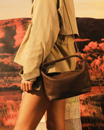 Load image into Gallery viewer, Louenhide Madeline Shoulder Bag - Chocolate
