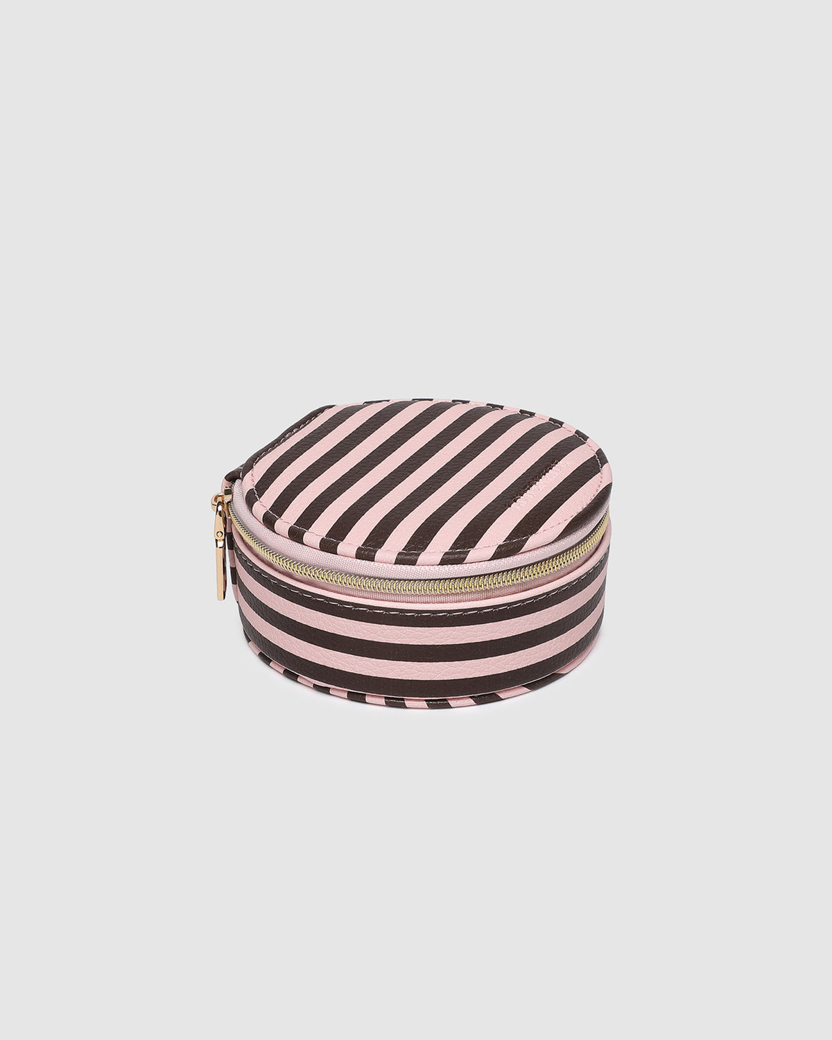 Louenhide Sisco Stripe Jewellery Box - Pink/choc