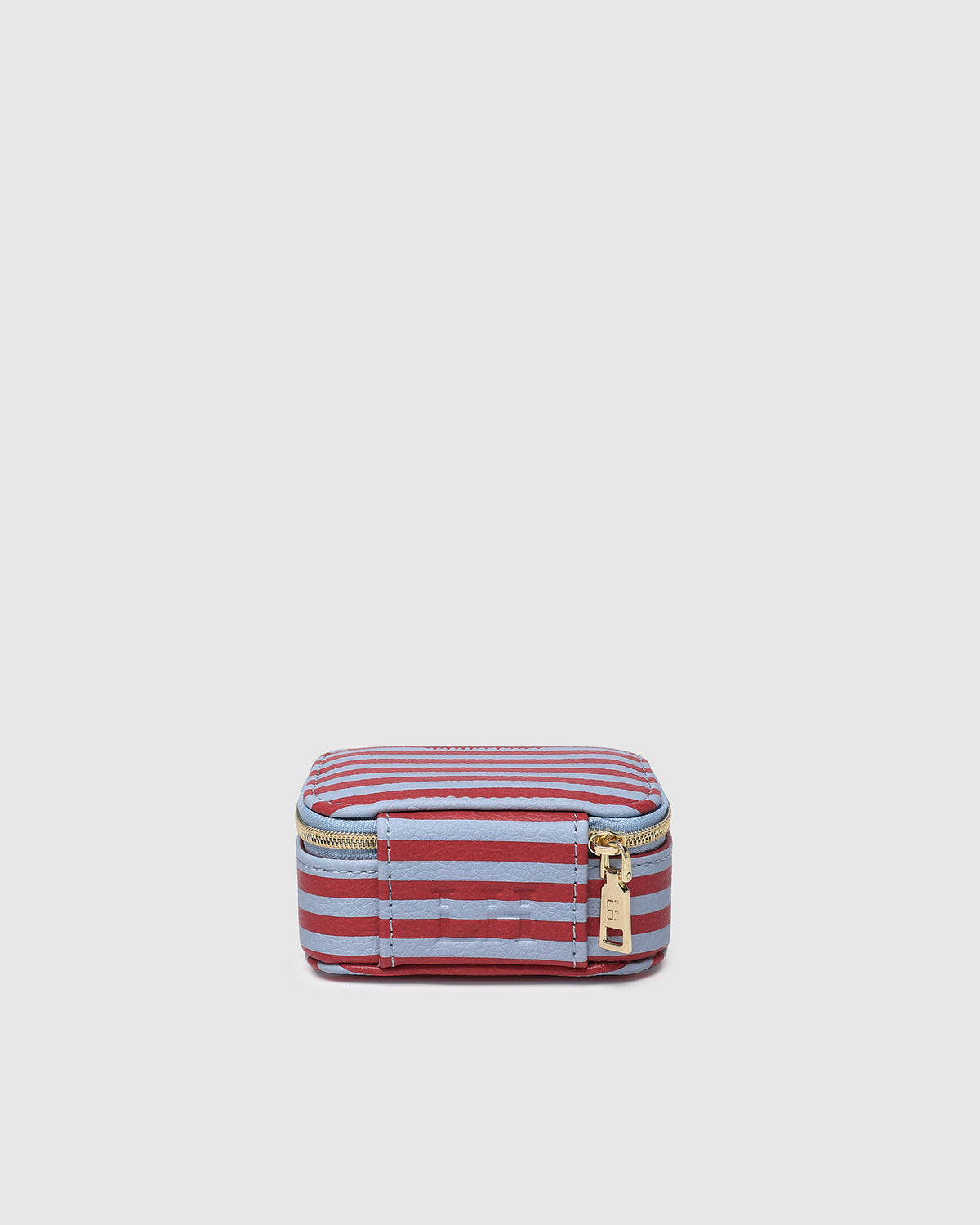 Louenhide Suzie Stripe Jewellery Box - Red/sky Blue
