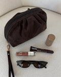 Louenhide Sarski Suedette Makeup Bag - Chocolate