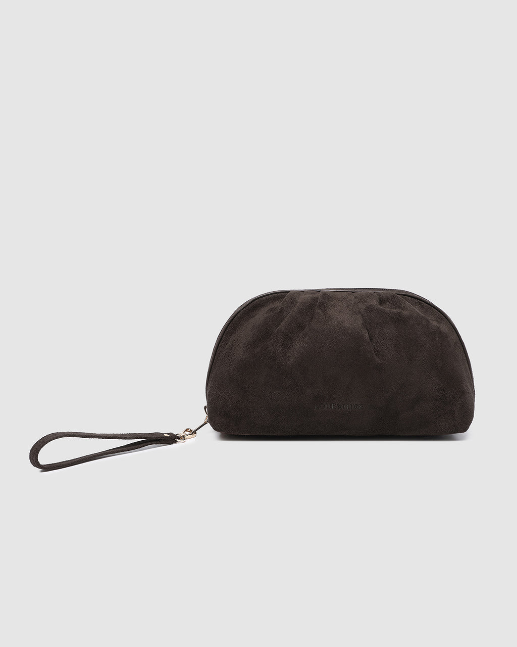 Louenhide Sarski Suedette Makeup Bag - Chocolate