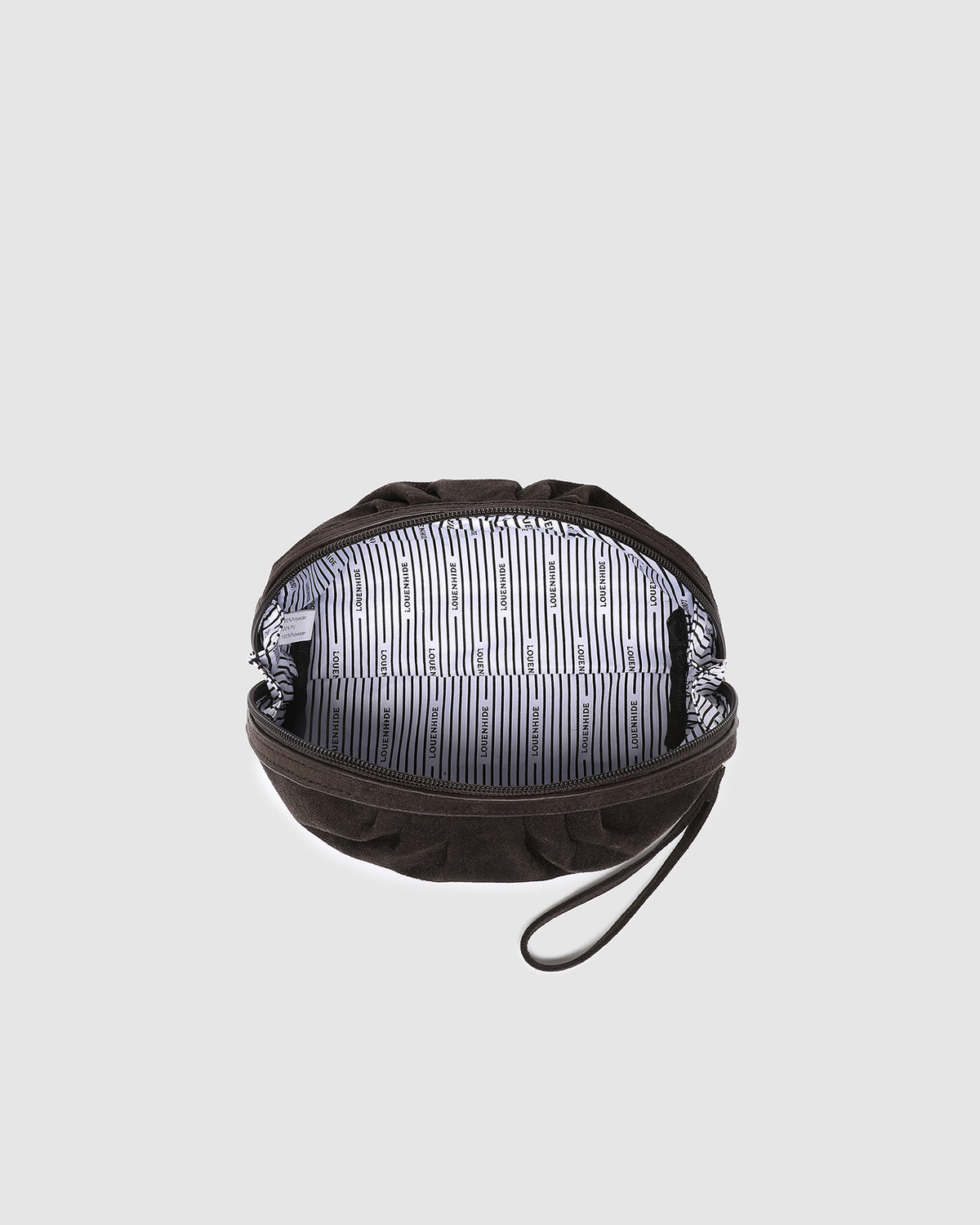 Louenhide Sarski Suedette Makeup Bag - Chocolate