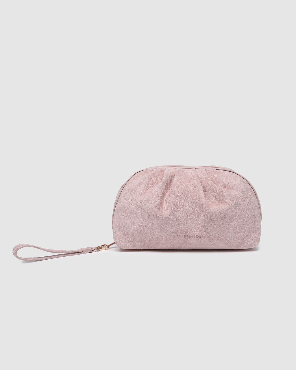Louenhide Sarski Suedette Makeup Bag - Pale Pink