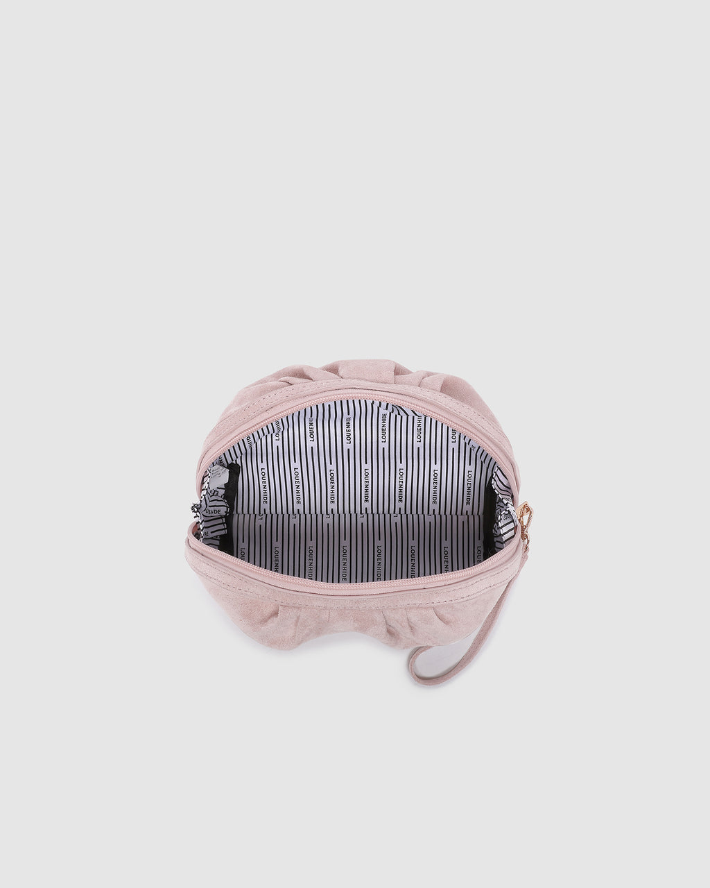 Louenhide Sarski Suedette Makeup Bag - Pale Pink