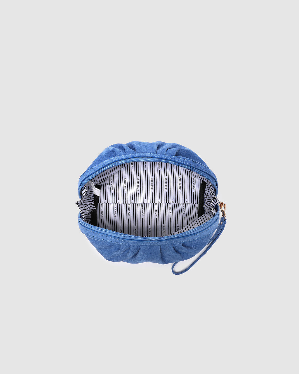Louenhide Sarski Suedette Makeup Bag - Persian Blue