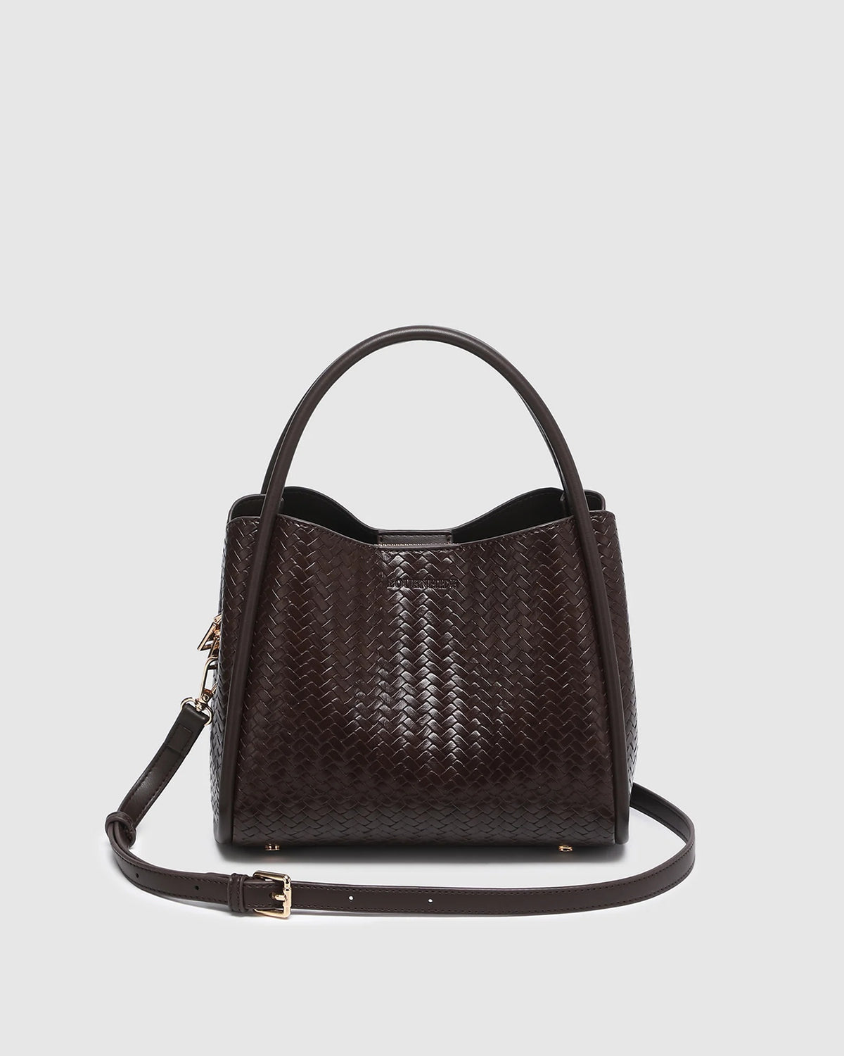 Louenhide Steffie Mini Tote Bag - Woven Chocolate