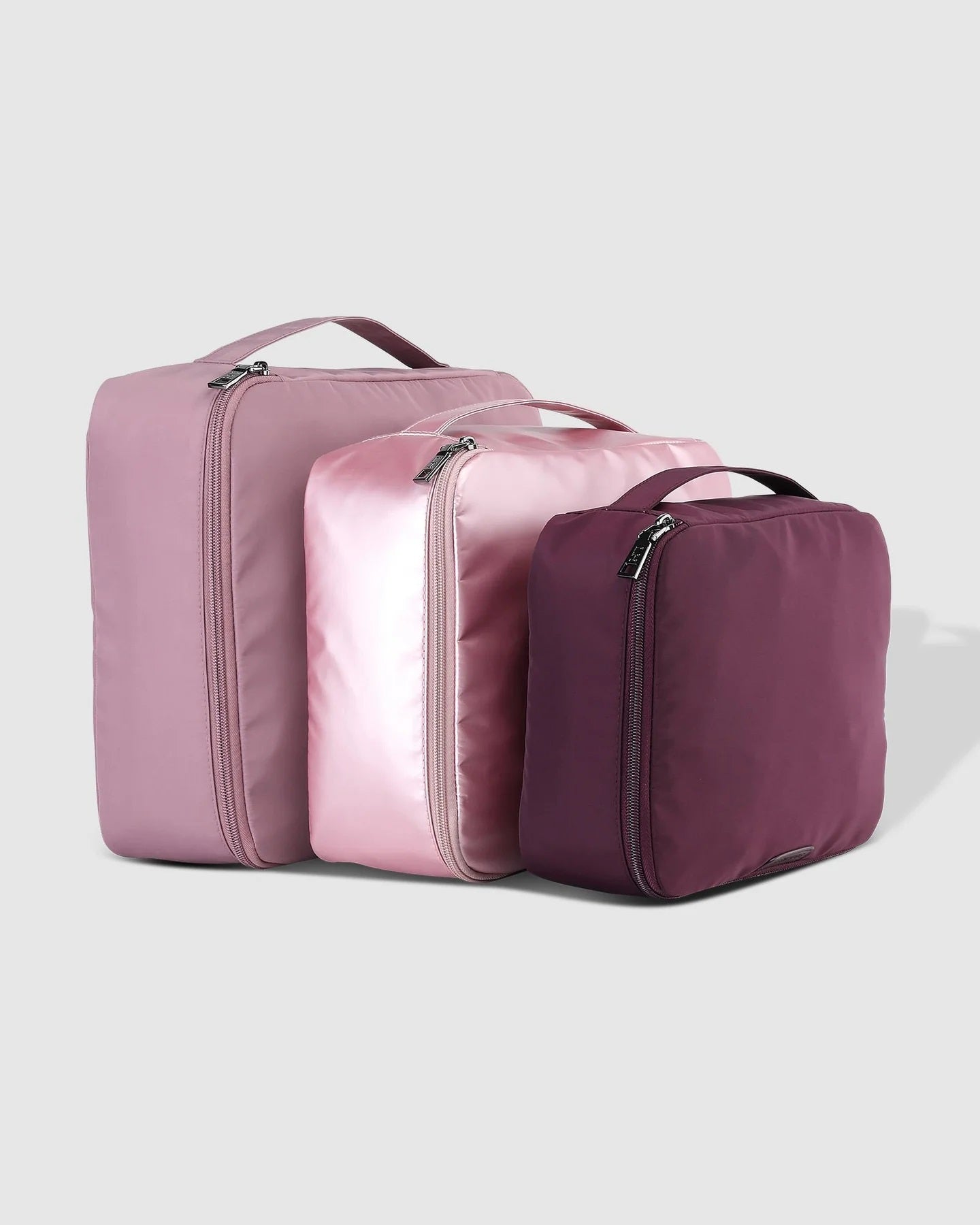 Louenhide Madras 3 Piece Packing Cube Set Multi Pink