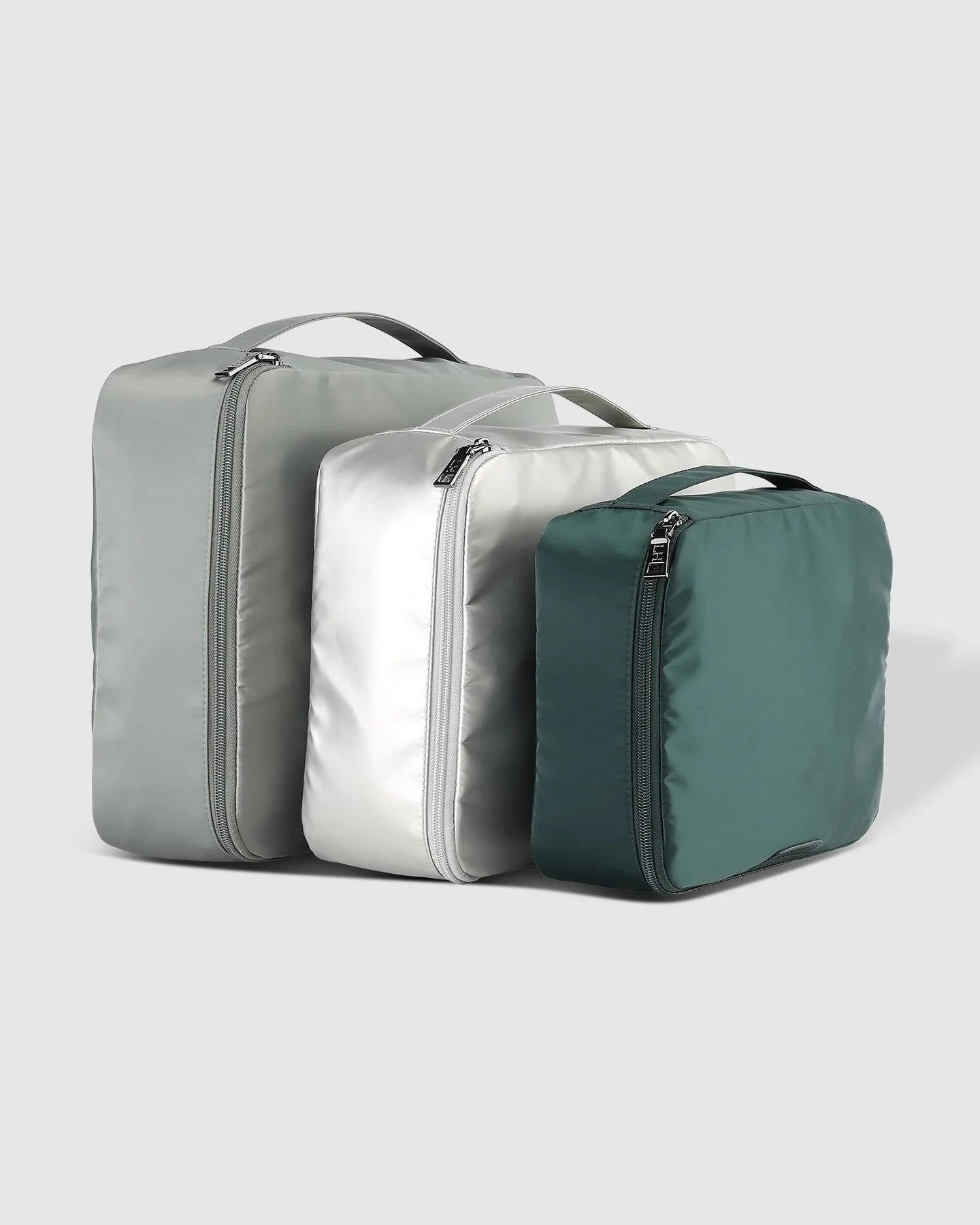Louenhide Madras 3 Piece Packing Cube Set Multi Green