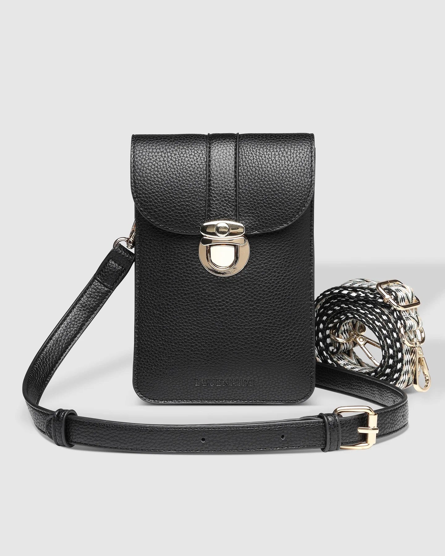 Louenhide Fontaine Phone Crossbody Bag Black